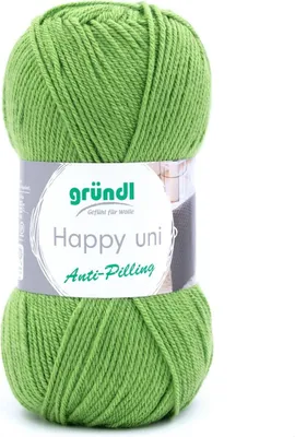 Produktbild von Gründl Happy Uni 100% Polyacryl, Anti-Pilling,100 g 250 m,NS 4-5 maigrün (11)
