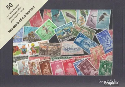 Produktbild von Briefmarken Neuseeland 50 verschiedene Zuschlagsmarken