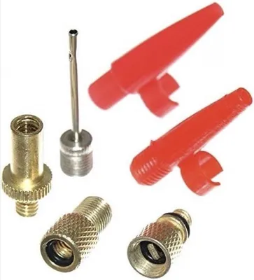 Produktbild von CHPN - Fahrradventilset - Adapterset für Ventil - 6-teilig - Adapter - Ventil - Reduzierer - Fahrradzubehör - Aufpumpen - Pumpen - Ventil