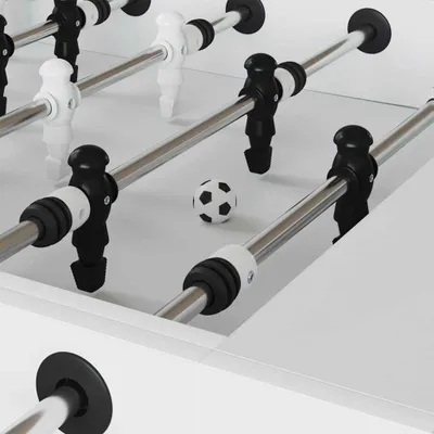 Image de Tables de Football 12 pcs Blanc 3,6 x 3,6 cm Polypropylène