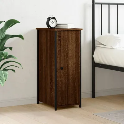 Produktbild von The Living Store Nachttisch Braun Eichen-Optik 32x42x80 cm Holzwerkstoff