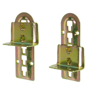 Produktbild von Verstellbarer Bettverbinder Bettbeschlag Bettverbinder Set Mittelbalken Halter 2 Set