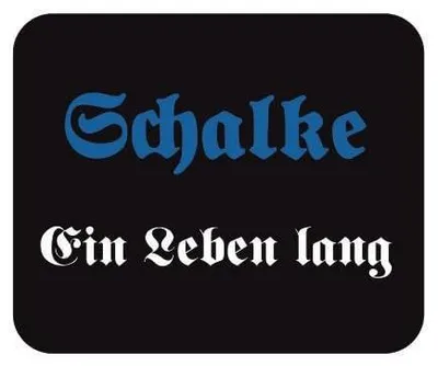 Textil-Mauspad Schalke 23x19 cm rutschfest