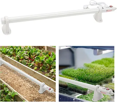 Productafbeelding van Fiqops kachel voor kas, 135W, geschikt voor kas, kweekruimte, tuinhuis, om planten in de winter te beschermen, elektrische vorstbeschermer, kachel voor kas