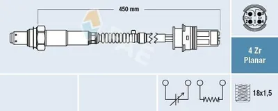 Produktbild von FAE Lambdasonde für BMW 5 Limousine (E60) 77444