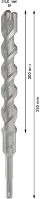 Image de Bosch PRO SDS plus-5X Perforateur 24 x 200 x 250 mm - 2608836647
