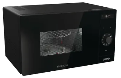 Obrázek produktu pro Gorenje MO235SYB, Pracovní deska, Mikrovlnná trouba s grilem, 23 l, 900 W, Vestavěný displej, Knoflíky, Knoflík