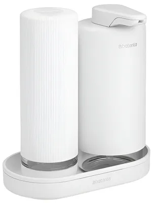 Image de Lot de distributeurs de savon Brabantia - SinkStyle, Blanc Minéral Frais, 2 x 200 ml