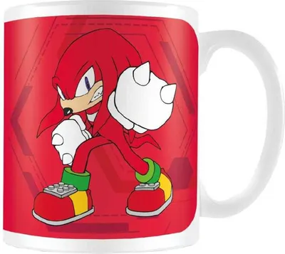 Immagine prodotto di Tazza da caffè Sonic The Hedgehog, Knuckles PM12672 (Taglia unica) (Rosso)