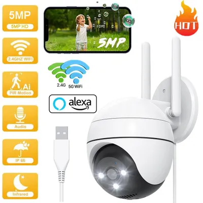 Produktbild von 2K Überwachungskamera Aussen, PTZ Outdoor WLAN IP Kamera überwachung außen, WiFi Dome Camera mit Farbiger Nachsicht, Zwei-Wege-Audio