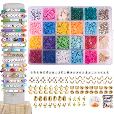 Produktbild von MalPlay XXL Set zur Herstellung von Armbändern | Perlen 4200 Stück | DIY | Basteln | Schmuckherstellung | Kinder ab 6 Jahren