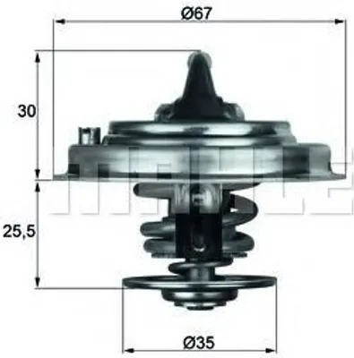 Zdjęcie produktu dla Termostat Vw 87C T4/T5