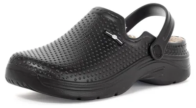 Produktbild von Eagsouni Clogs Hausschuhe Gefüttert Herren Damen Winter, Schwarz, 40 EU
