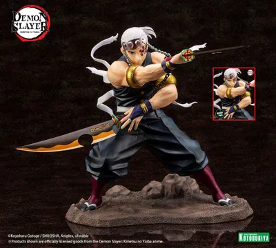 Produktbild von Demon Slayer: Kimetsu no Yaiba ARTFXJ Statue im Maßstab 1/8 – Tengen Uzui Bonus-Edition, 23 cm