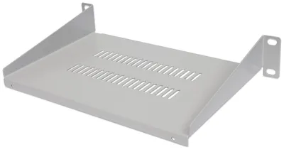 Produktbild von Intellinet 10'' Fachboden zur Frontmontage T:150mm 1HE grau
