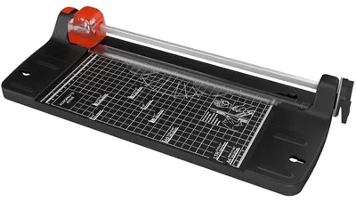 Image de ACROPAQ Massicot A4 - Avec fonction de pliage, 4 modèles de coupe, Avec perforatrice d'angle, Pliable - Massicot à papier, Massicot à papier
