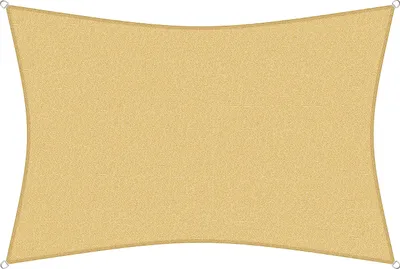 Produktbild von sunprotect 83230 Professional Sonnensegel 6 x 4 m Rechteck wind- & wasserdurchlässig, beige