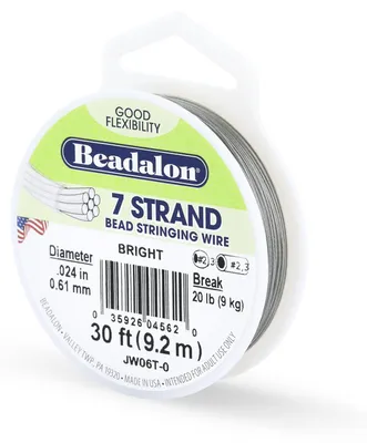Edelstahldraht 0,61 mm, 9,2 m, 7-strängig, Nylonbeschichtung, klar