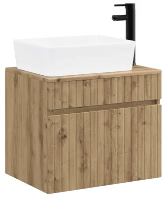 Image de vidaXL Ensemble de meubles de salle de bain en bois imitation chêne artisanal