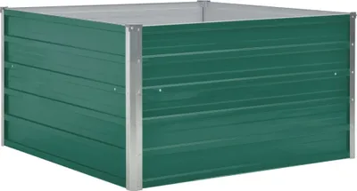 Produktbild von vidaXL Hochbeet 100 x 100 x 45 cm Verzinkter Stahl Grün