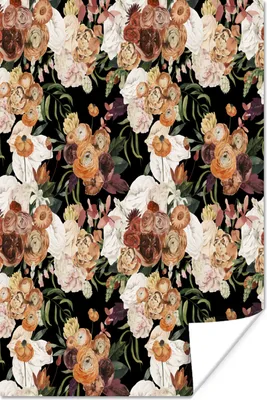 Produktbild von MuchoWow® Poster Blumen - Rosen - Pastell 40x60 cm - Plakate für die Wand - Poster Babyzimmer