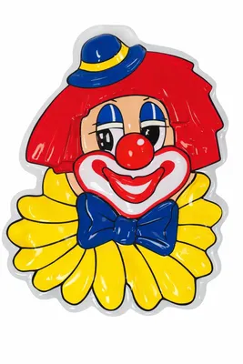 Produktbild von Wand-Deko Clown Wandbild Party Fasching Karneval 3D ca. 30 cm hoch