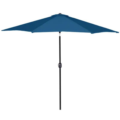 Image de Parasol de jardin Springos® avec manivelle et fonction d'inclinaison – Parasol XL – Diamètre 300 cm – Grand parasol de terrasse