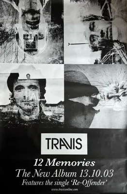 Zdjęcie produktu dla Travis - 12 Memories - 2003 - Plakat - 100x154 cm