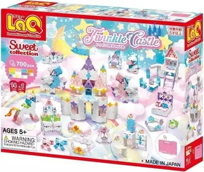 Produktbild von Lernbausteine Twinkle Castle Sweet Collection für Mädchen mit 700 Teilen und 14 Bauplänen