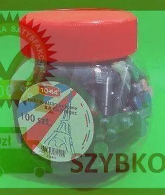 Obrázok produktu pre Náplne do pera mix farieb 100ks TOMA