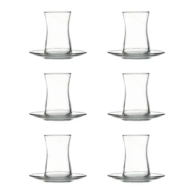Produktbild von Pasabahce - Teeglas-Set - Heybeli - 160 ml - Klarglas - 12-teilig