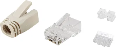 Produktbild von Equip Steckersatz Cat6a   ungeschirmt RJ45    100Stk transp. Polybeutel