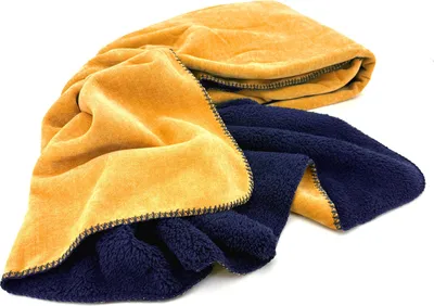 Obrázek produktu pro Heimtexland super silná deka s měkkou sherpa kožešinou Deky do obývacího pokoje 200x150 Deka elegantní Měkká deka na pohovku Nápady na vánoční dárky Typ909 Hořčice