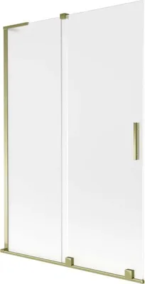 Zdjęcie produktu dla Mexen Velar L parawan nawannowy 120x150 cm, szron, złoty, 2-skrz.