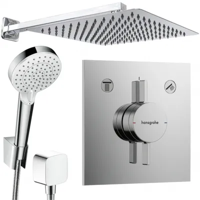 Produktbild von Hansgrohe und Jowi Duscharmatur Unterputz Duschsystem mit Kopfbrause, DuoTurn E Duscharmatur, OHNE iBox 2