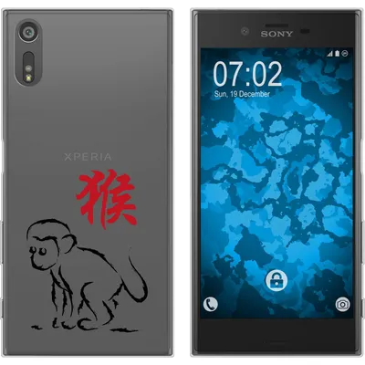 Produktbild von PhoneNatic Case kompatibel mit Sony Xperia XZs Silikon-Hülle Tierkreis Chinesisch M9