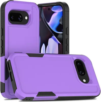 Produktbild von Mobigear Heavy Armor Google Pixel 9a Hülle Hardcase Backcover Stoßfest - Lila