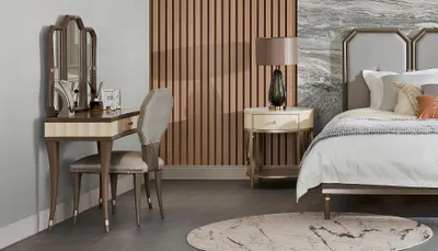 Produktbild von Luxus Design Polster Stuhl Stühle Sitz Lehn Esszimmer Holz Lederstuhl Sessel Neu