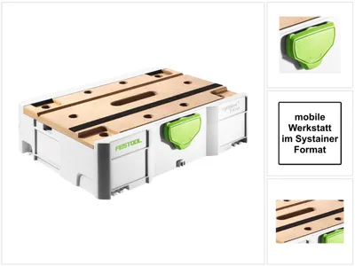 Produktbild von Festool T-LOC SYS-MFT Walizka narzędziowa Systainer mobilny stół warsztatowy ( 500076 ) 396 x 296 x105 mm