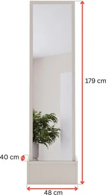 Produktbild von Standschrank mit Spiegel cashmere B03