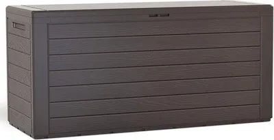 Obrázok produktu pre Veľký záhradný úložný box – box na vankúše s objemom 280 l – odolný voči poveternostným vplyvom a robustný – 116 x 44 x 55 cm