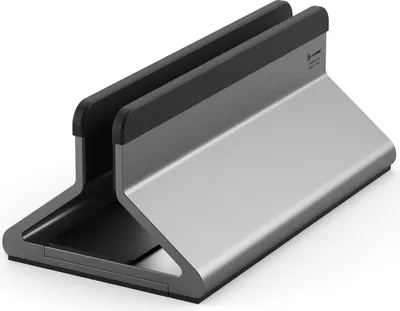 Image de Alogic Bolt Réglable Vertical Stand – Pinces Ajustables pour Diverses Épaisseurs d'Ordinateurs Portables – Coussinets en Silicone pour Protection Contre les Rayures – Compatible avec Apple, Chromebook et Microsoft