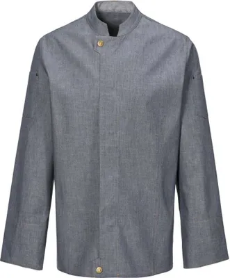 Produktbild von Kochjacke Modern, Langarm, Denim, Fb. navy, Gr. L : 100% Baumwolle 170 g/m² : L : navy