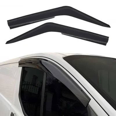 Obrázek produktu pro 2x větrný deflektor dešťový deflektor pro VW T4 1990-2003 tmavý akryl