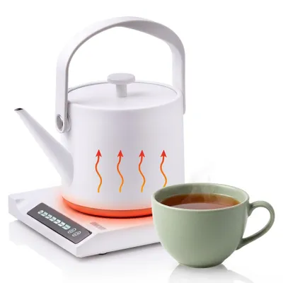 Productafbeelding van Bliksemwaterkoker 1.000 W, 0,6 l - 360° draaibaar, warmhoudfunctie, 7 temperaturen