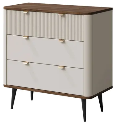 Produktbild von Schubladenkommode Marly Sideboard 90x40x82cm Farbe wählbar,Kaschmir / Walnuss