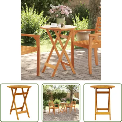 Produktbild von The Living Store Gartentisch Klappbar Ø60x75 cm Massivholz Akazie