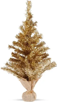 Immagine prodotto di Albero di Natale artificiale dorato 60 cm con base stabile