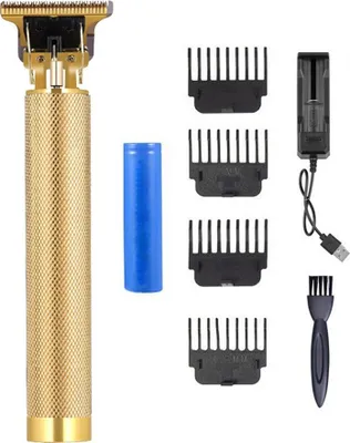 Produktbild von Professionelle Männer Haarschneider Haarschneider Elektrischer Haarschneider Akku Wiederaufladbarer Rasierer Trimmer für Männer Friseur Haarschneidemaschine Gold mit Ladestation