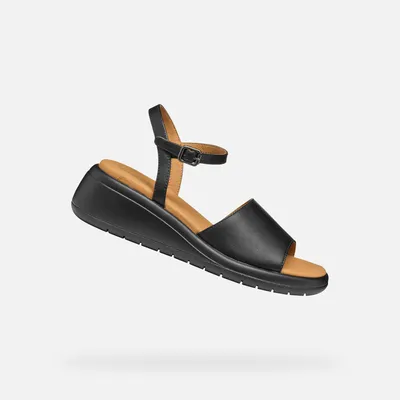 Produktbild von Geox Schwarze Damensandalen Meliconia 39